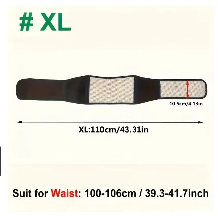 Adjustable Self-Heating Magnetic Therapy Belt for Back and Waist – Sports Support & Waist Massage Belt
